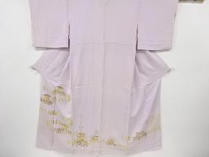 アンティーク　寿光織　祇園祭風景模様織り出し一つ紋着物